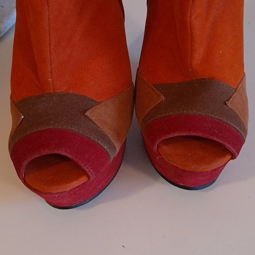 Women’s Wedges bootie heels colorful party romantic event date shoes travel work